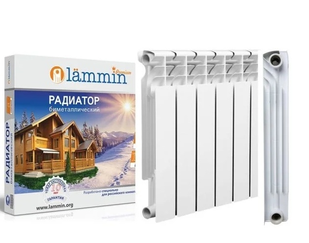 Биметаллический радиатор Lammin 500/80 4 секции